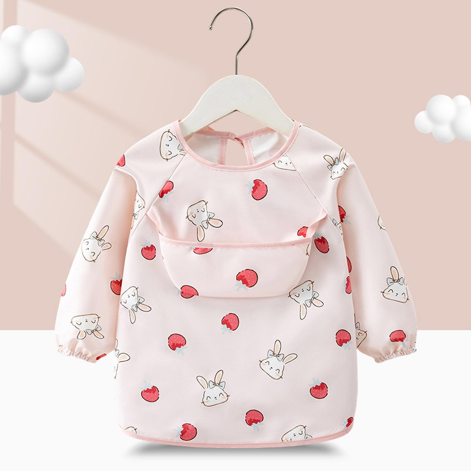 Baby Food Restaurant - Детский водонепроницаемый фартук-нагрудник с длинными рукавами,