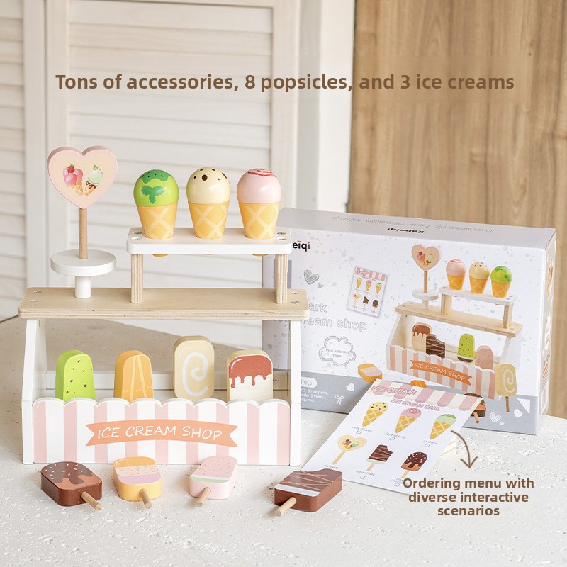 Baby Food Restaurant - Детский деревянный кухонный игровой набор-головоломка: миниатюрные