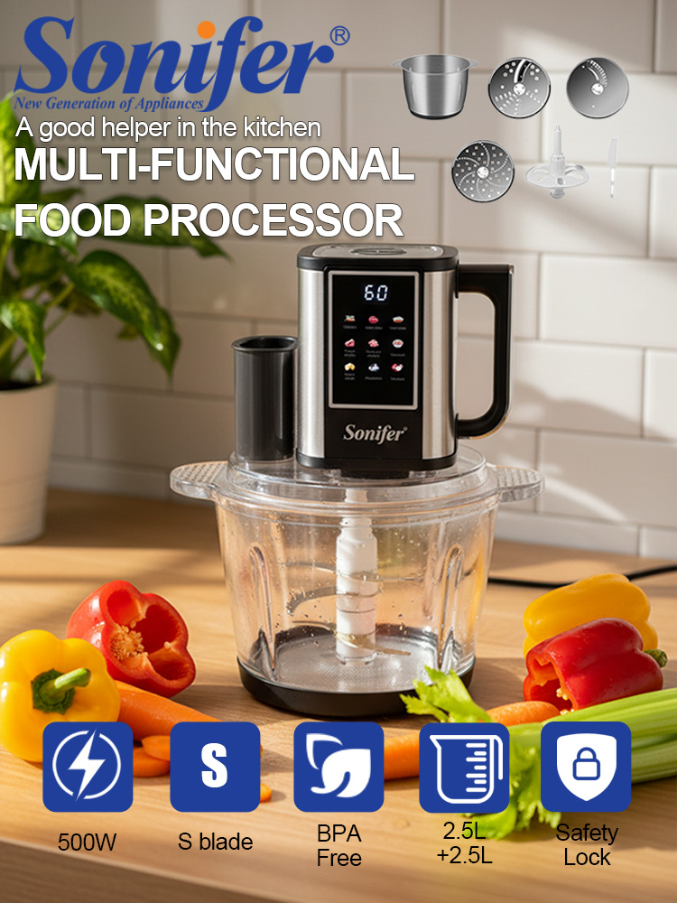 Baby Food Blender And Steamer - Кухонный комбайн Sonifer SF-8201 10-в-1, 500