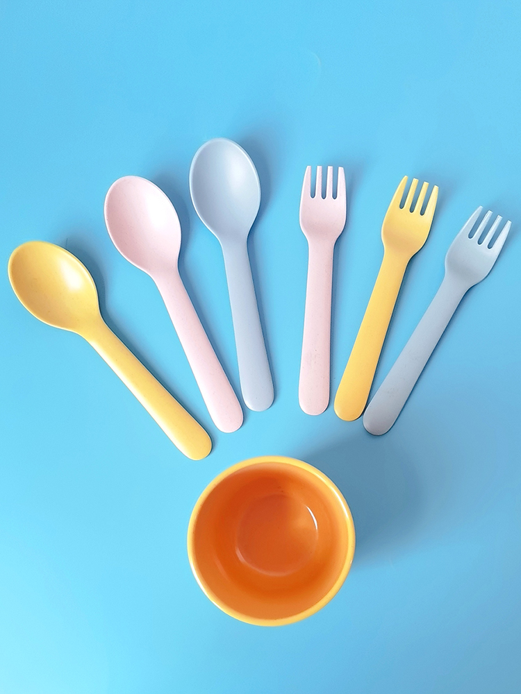 Baby Food Restaurant - Набор столовых приборов из бамбукового волокна: