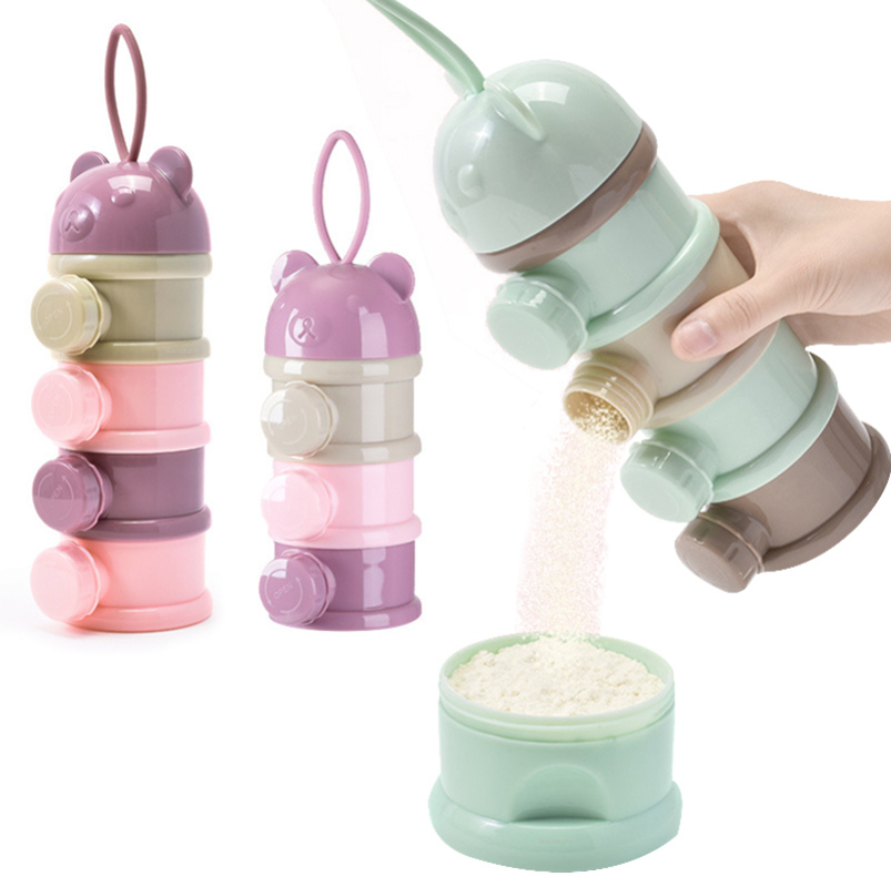Baby Food Dispenser - Три/четырехъярусный портативный контейнер для еды, порошок,